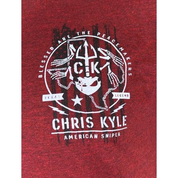 Howitzer Style Men's T-Shirt CHRIS KYLE FROG FLAG Military Grunt MFG - Picture 11 of 16